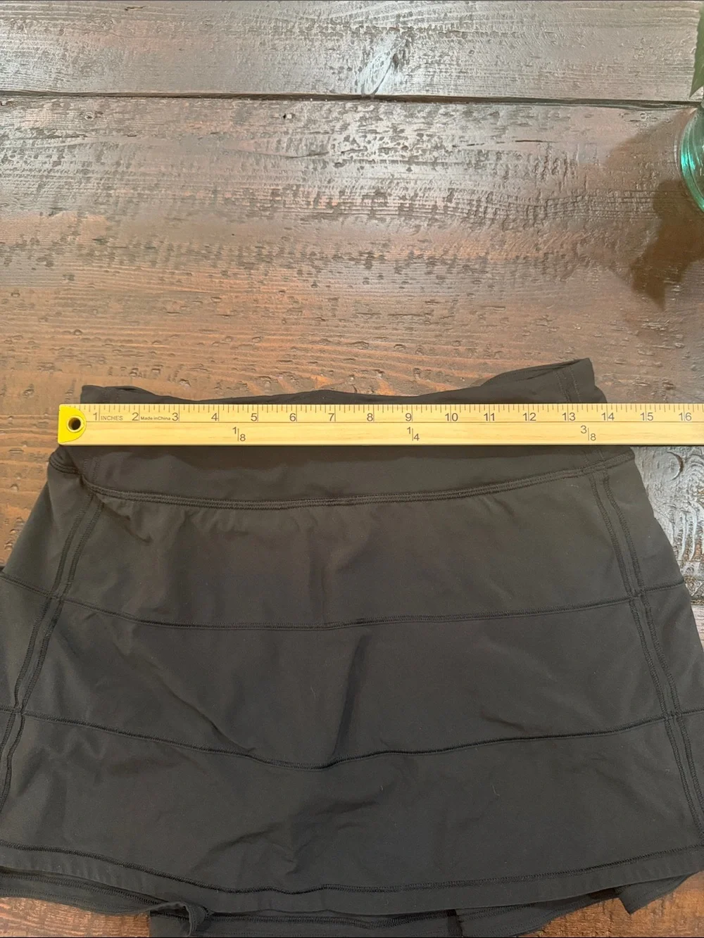 Lululemon Pace Rival Skirt Black Tennis Golf Athleisure Skort Size 6⁠